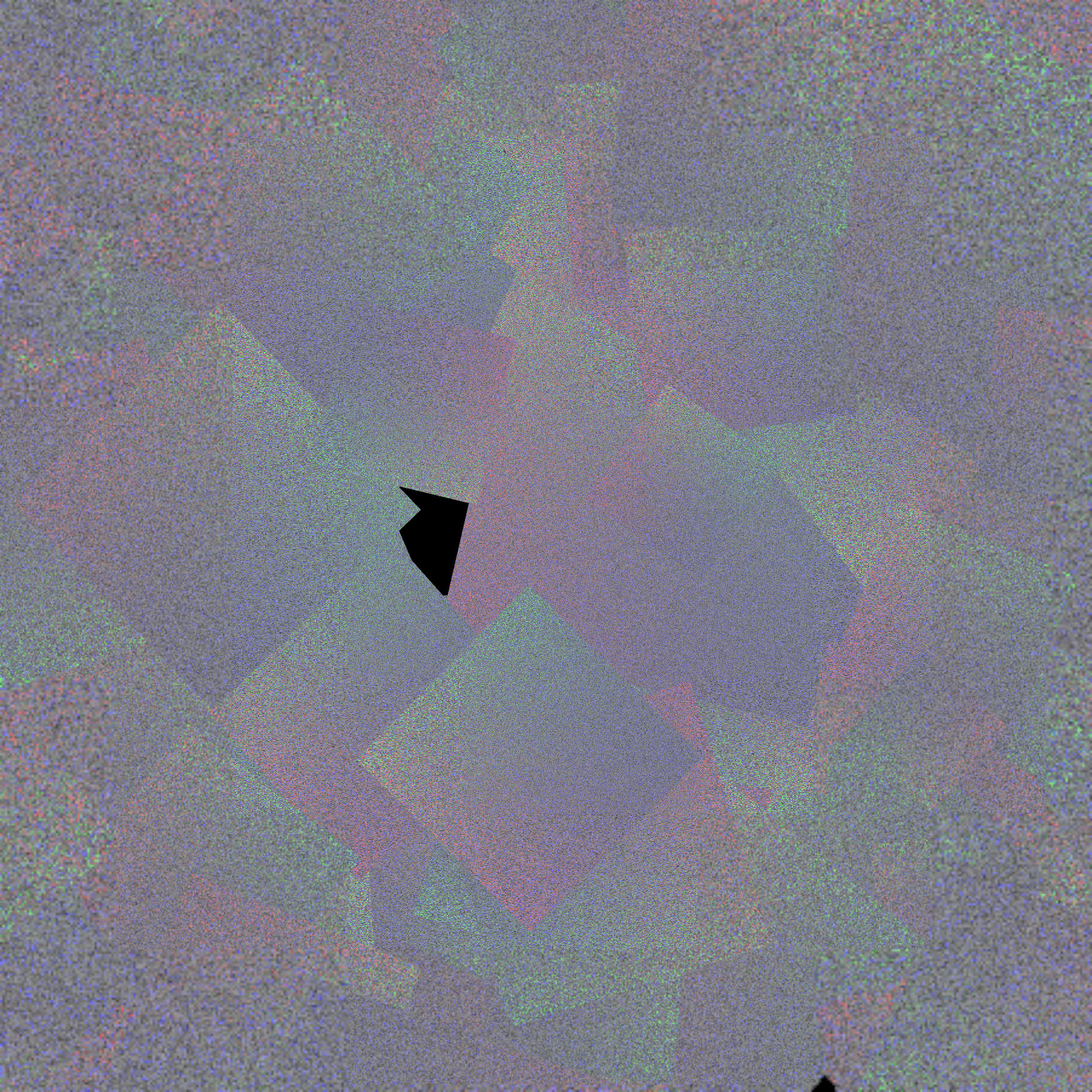 Example of a subsampled image after coordinate transform